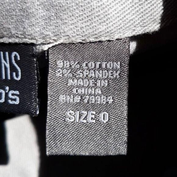 Vtg 90's Jacket Jean Artsy Military Streetwear Multimedia Asian Symbol Floral S - Picture 12 of 15